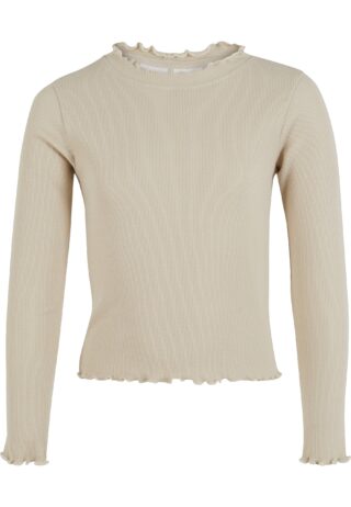 URBAN CLASSICS Longsleeve "Urban Classics Damen Girls Short Rib Longsleeve" 1 Stk.