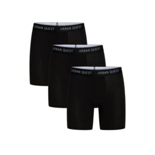 Urban Quest Bambus-Langarm-Tights 3er-Pack M Schwarz – Bequeme Funktionswäsche für aktiven Lifestyle