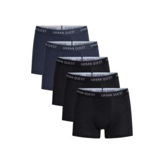 Urban Quest Bambus-Long-Tights 5er-Pack, Gr. L – Bequeme schwarze und blaue Laufunterwäsche für optimale Performance