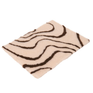 Vetbed® Isobed SL Hundedecke Wave, creme/braun - L 100 x B 75 cm