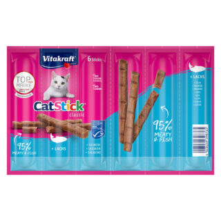 Vitakraft Cat Stick Classic - Sparpaket Truthahn & Lamm (24 x 6 g)
