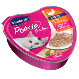Vitakraft Poésie Création 15 x 85 g - Huhn & Gemüse in Sauce
