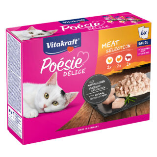 Vitakraft Poésie DéliSauce Mixpaket Pouch 6 x 85 g - Country Selection