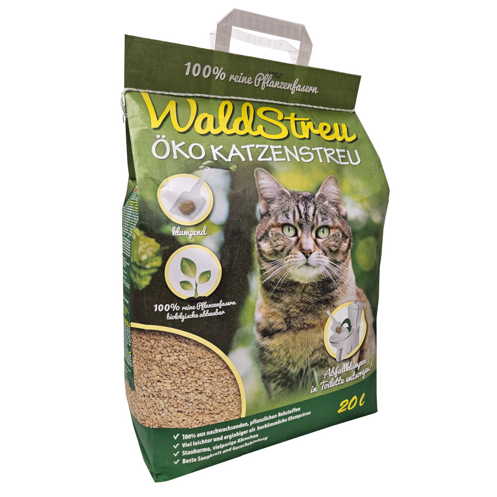 WaldStreu Öko-Katzenstreu - 40 l (10 kg)