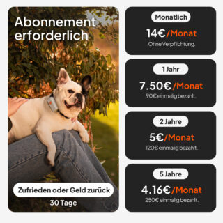 Weenect Haustier GPS Tracker XS für Hunde - ohne Halsband - schwarz inkl. Universal-Silikonhülle