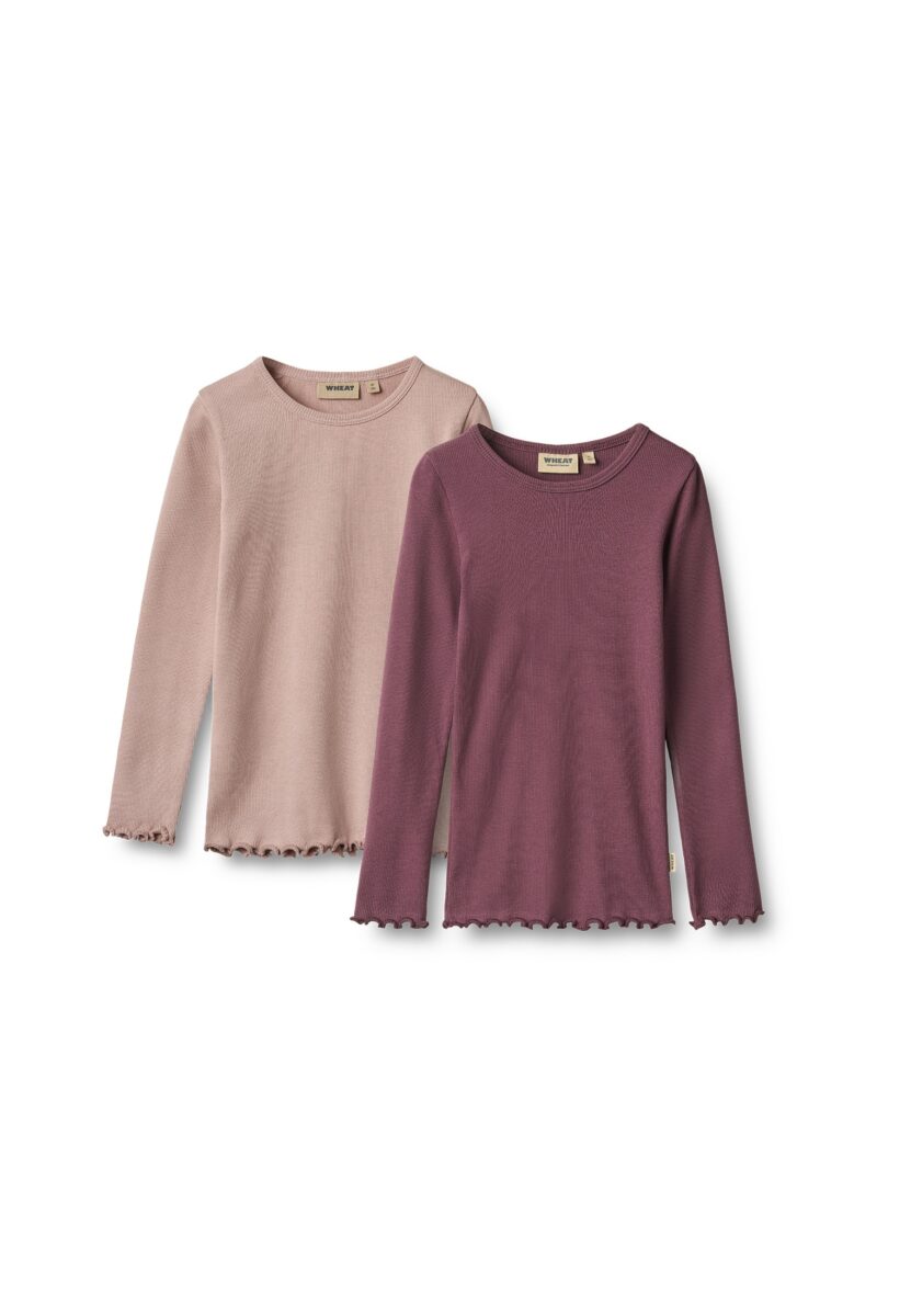 WHEAT Longsleeve "WHEAT 2 Rib T-shirts L/S Ida" 1