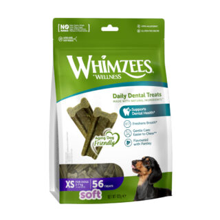 Whimzees by Wellness Soft Snacks - Größe S: für kleine Hunde (7-12 kg, 28 Stück)