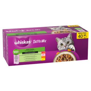 Whiskas Tasty Mix 40 x 85 g - Chef's Choice in Sauce (4 Sorten)