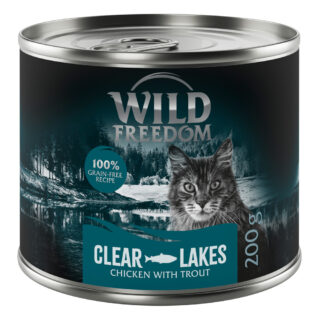 Wild Freedom Adult 6 x 200 g - getreidefreie Rezeptur - Clear Lakes: Forelle & Huhn