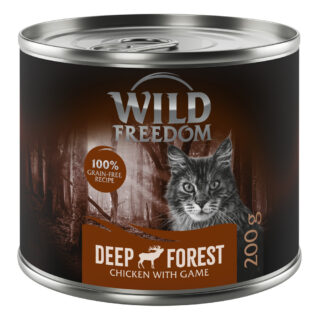 Wild Freedom Adult 6 x 200 g - getreidefreie Rezeptur - Deep Forest: Wild & Huhn