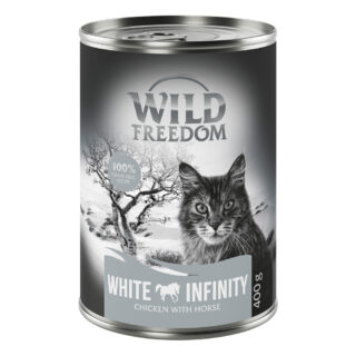 Wild Freedom Adult 6 x 400 g - getreidefreie Rezeptur - Mixpaket 1 (Huhn, Seelachs, Lamm, Kaninchen, Wild)