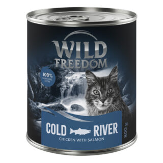 Wild Freedom Adult 6 x 800 g - getreidefreie Rezeptur - Cold River - Lachs & Huhn