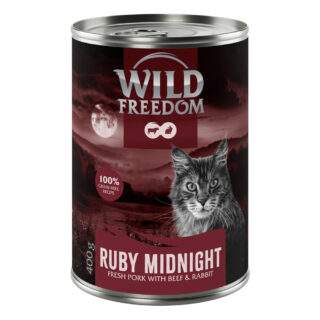 Wild Freedom Adult "Red" 6 x 400 g - getreidefreie Rezeptur - Scarlet Sunrise - Schwein, Lachs & Thunfisch