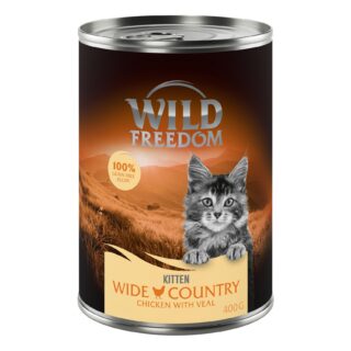 Wild Freedom Kitten 12 x 400 g - Golden Valley - Kaninchen & Huhn