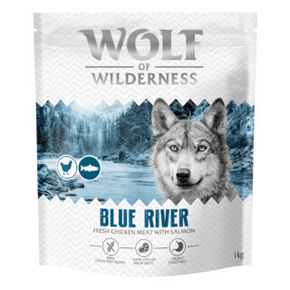 Wolf of Wilderness Adult "Blue River" Lachs (Top-seller) - Sparpaket: 5 x 1 kg MINI