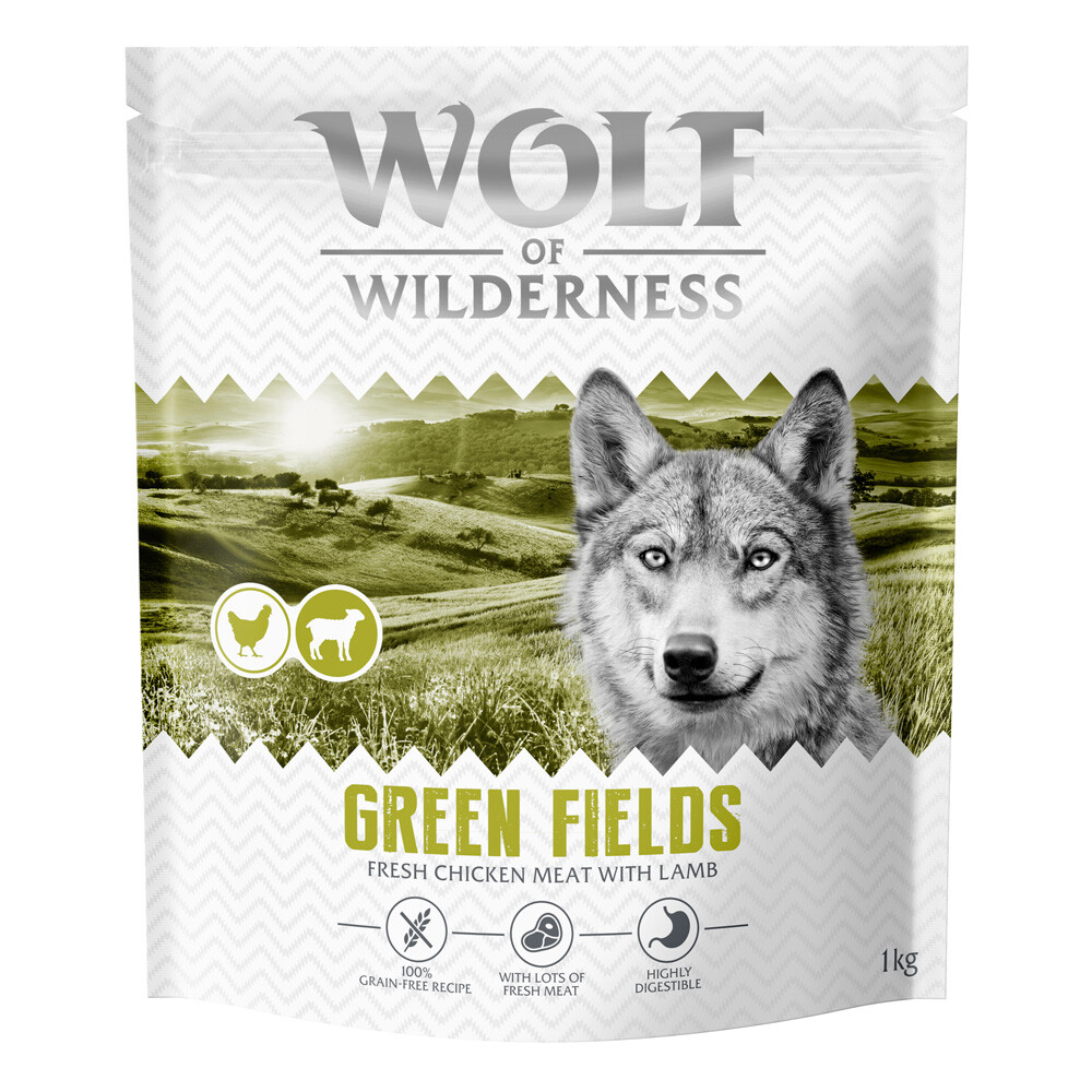 Wolf of Wilderness Adult "Green Fields" Lamm - getreidefrei - 12 kg neu