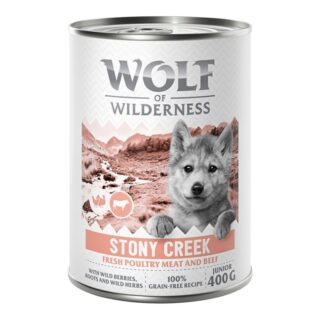 Wolf of Wilderness Junior - mit viel frischem Geflügel 6 x 400 g - Steep Journey - Geflügel mit Lamm