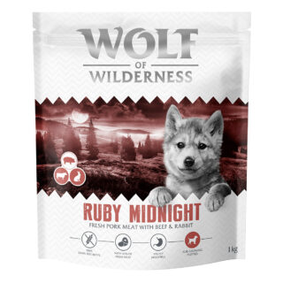 Wolf of Wilderness Junior "Ruby Midnight" Rind & Kaninchen - getreidefreie Rezeptur - 12 kg
