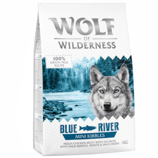 Wolf of Wilderness MINI "Blue River" - Lachs - Sparpaket 5 x 1 kg
