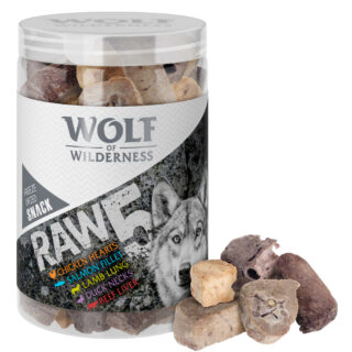 Wolf of Wilderness Snack - RAW 5 (Mix, gefriergetrocknet) - Sparpaket: 3 x 150 g