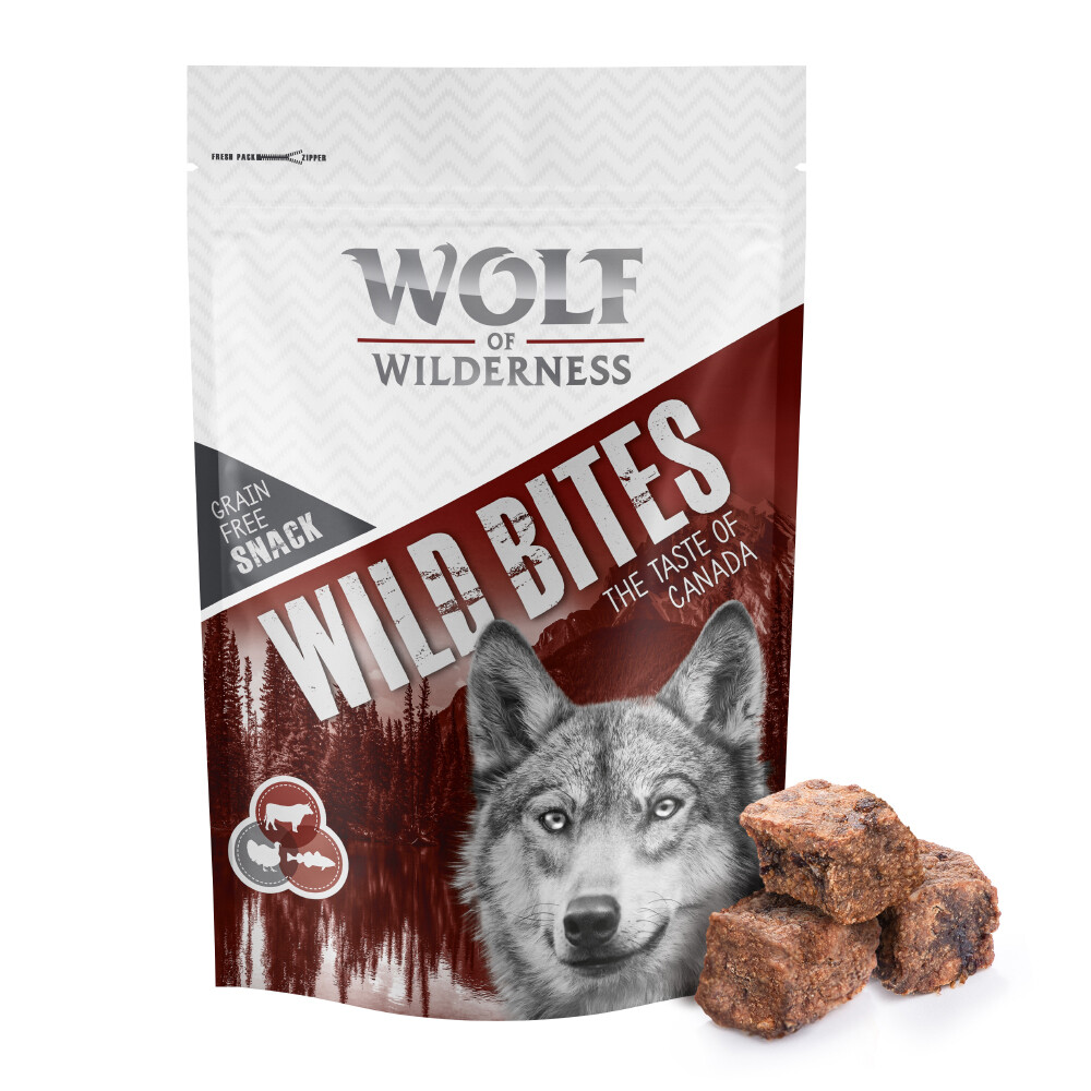 Wolf of Wilderness Snack - Wild Bites "The Taste Of" 180 g - Canada - Rind, Pute, Kabeljau
