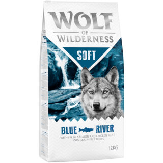 Wolf of Wilderness "Soft - Blue River" Lachs - getreidefrei - Sparpaket: 5 x 1 kg