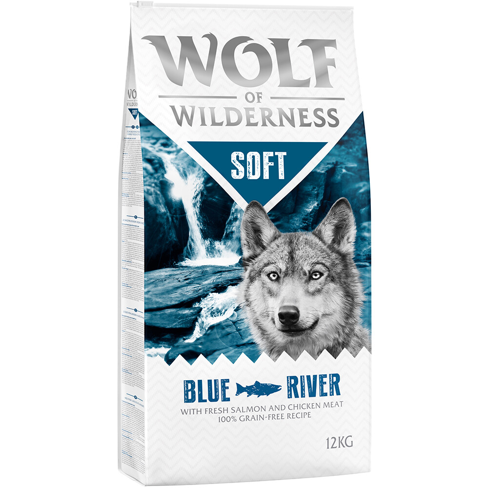 Wolf of Wilderness "Soft - Blue River" Lachs - getreidefrei - Sparpaket: 5 x 1 kg