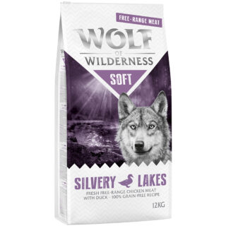 Wolf of Wilderness "Soft - Silvery Lakes" Freiland-Huhn & Ente - getreidefrei - Sparpaket: 5 x 1 kg MINI