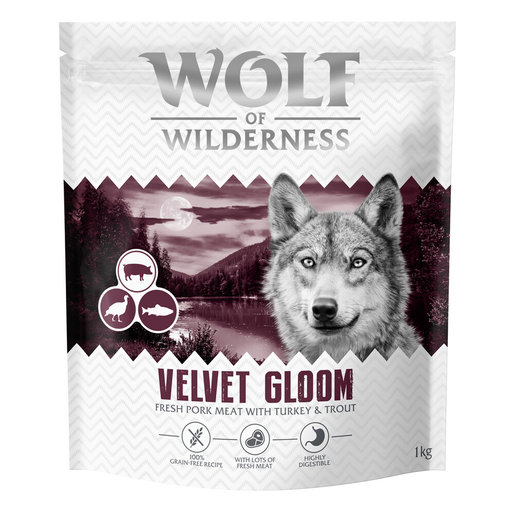 Wolf of Wilderness "Velvet Gloom" Truthahn & Forelle - getreidefrei - Sparpaket: 2 x 12 kg neue Rezeptur