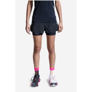 X-Bionic Twyce Race 2-in-1 Damen Laufshorts – Schwarz, Komfort & Performance für Training & Wettkämpfe