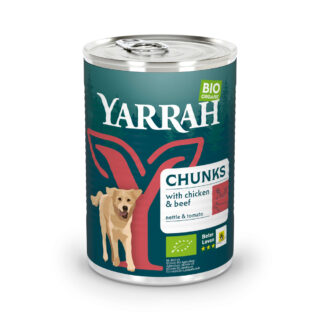 Yarrah Bio Einzeldosen - Bio Huhn mit Bio Brennnessel & Bio Tomate in Soße 1 x 405 g