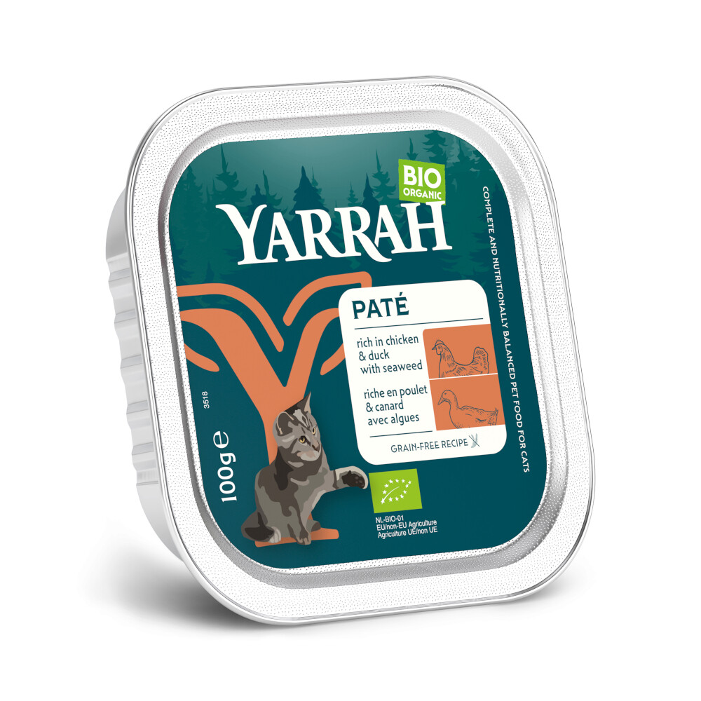 Yarrah BIO Paté 16 x 100 g - Bio-Rind mit Bio-Zichorie