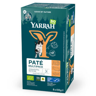 Yarrah Bio Pate Multipack 8 x 100 g - Mix (3 Sorten)