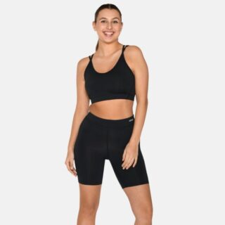 Zebdia Sports Bra Slim Strap Gr. XL Schwarz Damen