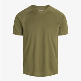 Zebdia Sports Herren SS T-Shirt Grün – Bequemes Lauf- und Trainingstop, atmungsaktiv, ideal für sportliche Aktivitäten